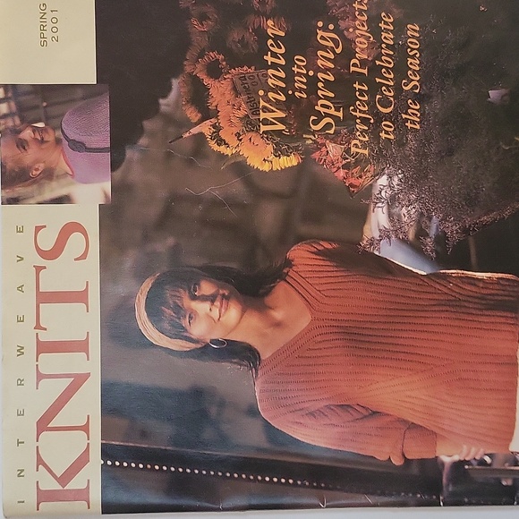 Interweave Knits Magazine Spring 2001 Perfect Projects To Celebrate The Season - Picture 1 of 12